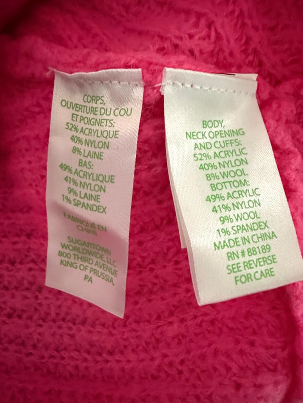 Lilly Pulitzer Bright Pink V-Neck Knit Sweater - Picture 5 of 6